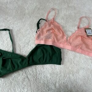 NWT Madewell Intimates Geo Mesh‎ Triangle Bralette & Other Bralette Size M & L